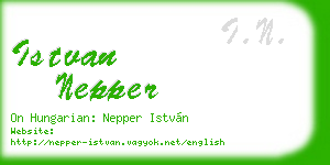 istvan nepper business card