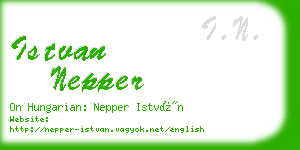 istvan nepper business card